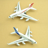 超值合金飞机模型空客A380客机回力儿童玩具飞机航模民航客机包邮