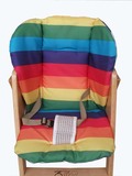儿童餐椅配套的 防撞全棉枕头 全棉坐垫 彩虹垫(安全带不包括的 )