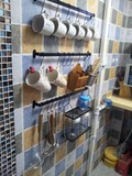 宜家铁艺厨房实用刀具餐具架调味架挂钩置物架墙壁挂架收纳架特价