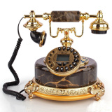特价别墅电话欧式古典电仿古工艺富贵和平电话机木纹玉石座机电话