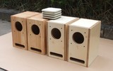 4寸全频空音箱体 多层木质夹板定制音箱/实木音箱 桌面迷宫音箱