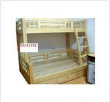 实木床/儿童床/双层床/子母床/上下铺/松木床//边梯床/床柜组合