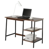好事达 创意欧式一体式书桌电脑桌 碳钢骨架扎实稳固钢木学习桌