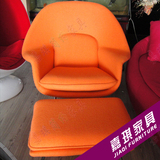 玻璃钢 子宫椅 个性休闲躺椅 宜家设计师家具布艺沙发带脚踏椅子