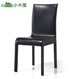 小木屋餐厅坐椅不锈钢皮椅家用餐椅皮艺椅子餐凳靠背椅餐桌椅组合