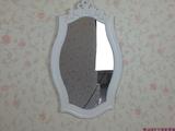 新创意韩式欧式壁挂梳妆镜化妆镜卫生间镜卧室镜雕花镜子金典曲线