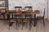 格梦新品特价促销LOFT美式风格仿古客厅餐桌椅休闲咖啡桌椅