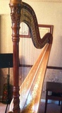 美国代购 Venus金星竖琴 雕花 大型 古典乐器 踏板琴竖琴