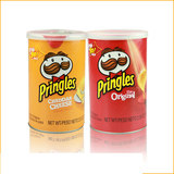 美国进口品客薯片Pringles中罐2组合  办公室休闲零食 进口shupia