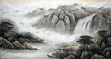 中国画水墨画-山水名家张伟元六尺 整张山水13