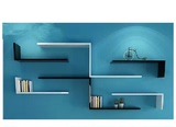 创意造型组合组装壁挂隔板置物架书架餐厅吊柜格子电视柜背景墙柜