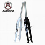 正品MOSSO MD5硬叉7005铝纯碟/V刹版山地车超轻硬前叉A柱B柱可选