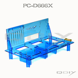 【QDIY】电脑机箱透明机箱HTPC机箱个性卧式 标准ATX PC-D666X