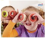 探索类玩具 木制神奇万花筒 婴儿童宝宝玩具 蜂眼效果多棱镜观