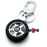汽车轮胎钥匙扣 创意礼品钥匙圈马自达 汽车钥匙链(可刻字logo)