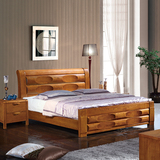 实木床双人床1.8米 榆木床 厚重款 全实木床 榆木家具婚床