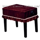 高级加厚金丝绒钢琴罩 布艺钢琴罩 高档蕾丝 超细绒 钢琴套 凳罩