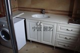 宁波居艺整体橱柜定做订做 卫浴系列 美国橡木白开放漆 浴室柜