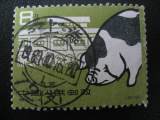 特40-4 养猪 当年全戳“上海 1960.10.16”上品 背不薄