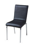超厚环保PU软皮质办公椅横纹简约餐椅接待椅休闲椅子 黑白米多色