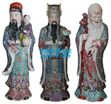 景德镇陶瓷雕塑艺术工艺摆件艺术品工艺品福禄寿三星雕像12