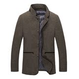 高档剪标正品男装精品高端商务休闲外套 中年成熟修身品质大衣