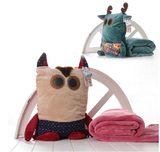 个性抱枕被子两用靠垫创意大号汽车办公室用午休折叠空调毯子玩具