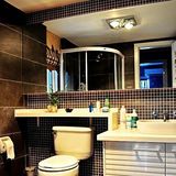 小马哥黑色马赛克瓷砖餐厅玄关卫生间地砖浴室墙贴砖欧式装修材料