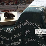 外贸特色美式欧式宜家个性外贸客厅地毯块毯图案编织地毯