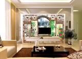 中国风大型壁画梅兰竹菊客厅中堂装饰画酒店宾馆 水墨画墙纸壁纸