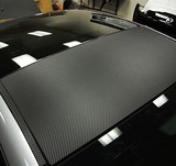 3D碳纤维贴纸汽车改装亚光膜车身改色贴膜装饰车顶膜变色龙4D黑5D