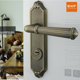 德国EKF 门锁 青古铜欧式室内门锁具房门锁 卧室执手机械锁