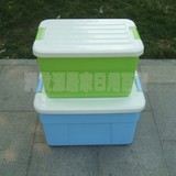 柳叶正品 L760  钢化 塑料 整理箱 收纳箱 60*40*35cm 95L