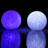 促销led小夜灯批发节能创意星空电池魔幻水晶七彩米粒魔法球夜灯