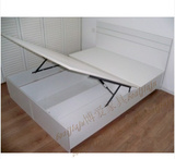 板式液压助力简约宜家款式排骨架床头双人床高箱床箱式床储