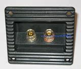 发烧级2位音箱方接线盒 铜镀真金 超好接线柱 音箱音响接线夹A3型