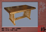 古今格香樟木家具实木古典现代中式餐厅餐台椅大格餐台C08-5