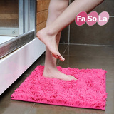 日本FASOLA正品 简约现代超快吸水雪尼尔门垫超细纤维卫浴室地垫