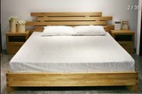 新古典1.8米1.5米水曲柳实木家具实木床美乐乐单双人床宜家特价床