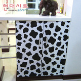 韩国卧室卫生间浴室客厅奶牛纹黑白家具翻新贴纸防水自粘DIY贴纸