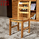扶手柏木家具全实木餐椅实木椅子简约现代休闲靠背椅木椅中式家用