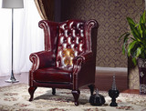 美式老虎椅欧式单人沙发客厅卧室休闲沙发椅酒店会所样板间老虎椅