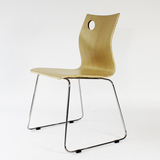 椅子 现代时尚钢木结构 快餐椅  厂家直销 实心钢筋椅 酒店椅特卖