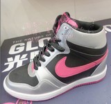 85折 香港代购 Nike/耐克 14春款 百搭拼色坡跟高帮内增高女鞋
