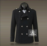T108/德国二战将军短款男士大衣 高档羊毛呢