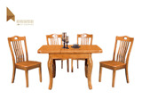 专柜 家具实木餐台椅折叠伸缩餐饭桌椅LS-806组装简约现代江西省