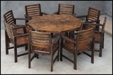 厂家直销 实木餐桌椅套件 定制户外桌椅 餐厅桌椅 庭院桌椅