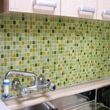 韩国自粘墙纸壁纸卫生间浴室厨房防水瓷砖贴家具翻新贴马赛克墙贴