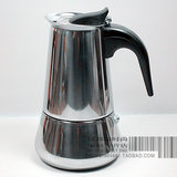 包邮加厚2杯摩卡壶 咖啡壶不锈钢咖啡壶 可用电磁炉 材质加厚