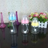 儿童专用耐高温宽口径玻璃奶瓶硅胶奶瓶奶嘴塑料奶瓶水杯杯盖